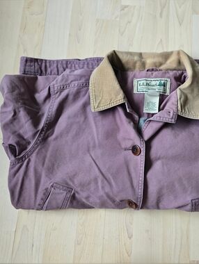 Vintage L.L. Bean Mauve Barn Coat Size Large Petite